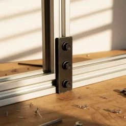 4 platines 3 trous pour vis ø9 mm x L. 39mm x l. 16mm-Diall Discount