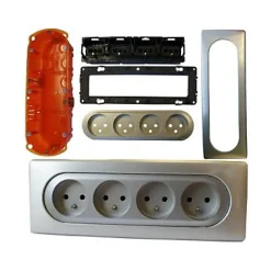 4 prises 2 P+T Céliane titane-Legrand Hot