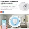 3 Prises intérieures 3680W connectées Wifi+ 3 Interrupteurs ON/OFF-Kyf Outlet
