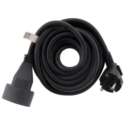 6 prolongateurs 16A 2P+T noir 10m-Zenitech Online