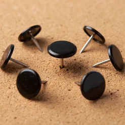 100 punaises multicolores à tête ronde et plate-Diall Online