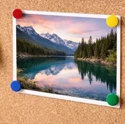 100 punaises multicolores à tête ronde et plate-Diall Online