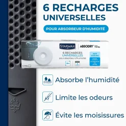 6 recharges de 500g universelles pour absorbeur d'humidité-Starwax Sale