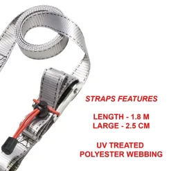 2 sangles à boucles autobloquantes 1,80 m-Master Lock Best