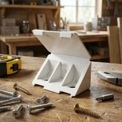 12 tak'ecker plastique blanc 25 x 43 mm-Diall Clearance