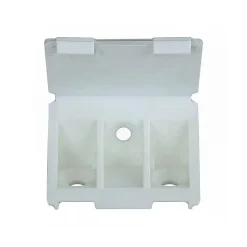 12 tak'ecker plastique blanc 25 x 43 mm-Diall Clearance