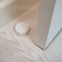 4 Un. Butée de porte adhésive en bois laqué blanc 45x42MM^Nesu Best