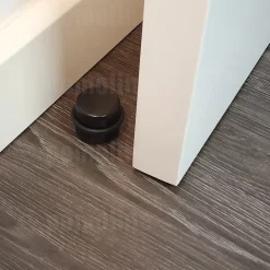 4 Un. Butée de porte adhésive en bois laqué noir - Diamètre 37MM^Nesu Clearance