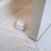 6 Un. Butée de porte adhésive en bois laqué blanc - Diamètre 37MM^Nesu Clearance