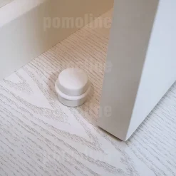 6 Un. Butée de porte adhésive en bois laqué blanc - Diamètre 37MM^Nesu Clearance