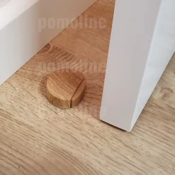 8 Un. Butée de porte adhésive en bois de chêne naturel 45x42MM-Nesu Discount