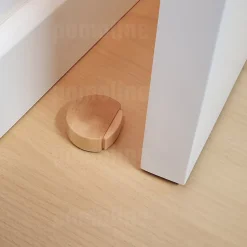 4 Un. Butée de porte adhésive en bois de hêtre naturel 45x42MM-Nesu Best