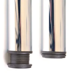4 un. Pied de table rond en acier, diamètre 60 mm, hauteur 710 mm, chromé avec régulateur de niveau^Nesu Clearance