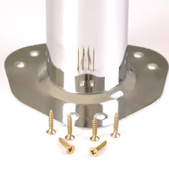 4 un. Pied de table rond en acier, diamètre 60 mm, hauteur 710 mm, chromé avec régulateur de niveau^Nesu Clearance