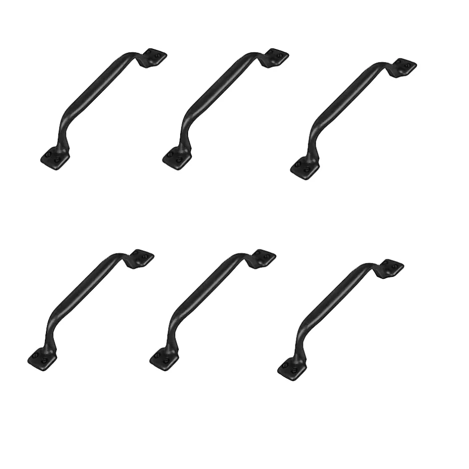 6 Un. poignées de meuble en noir rouille tiroir classique - entraxe 96MM-Nesu Clearance