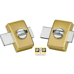 2 verrous à bouton clés réversibles ø23 mm / 45 mm-Abus Outlet