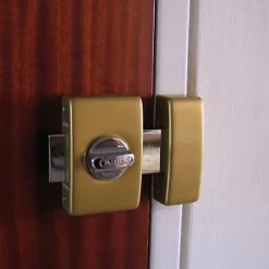 2 verrous à bouton sans vis bronze ø23 mm / 45 mm^Abus New