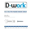 250 Vis à Tôle Tête Fraisée Pozidriv 4.8 x 50.8 mm - DIN 7982 - Zingué blanc --D-Work New