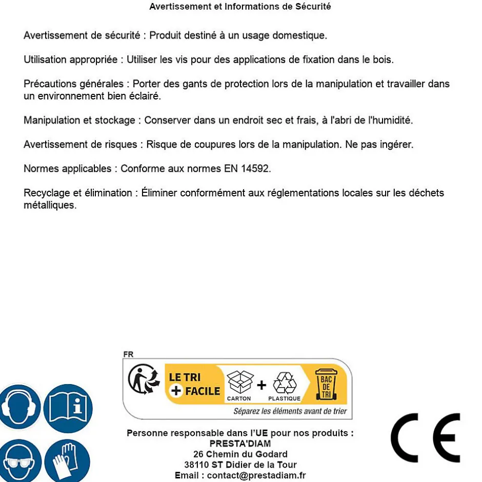 100 Vis Bois TK3 Tête Fraisée Crantée Torx F/Partiel 6 x 100 mm - Zingué blanc -^D-Work Hot