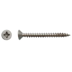 200 Vis Bois Tête Fraisée Pozidriv 5 x 40 mm - Inox A2 --D-Work Clearance