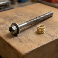 2 vis d'assemblage avec écrous en acier / laiton ø 8 mm x L. 60 mm^Diall Discount