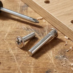 4 vis de jonction acier nickelé M4 Ø5 x L.27 mm-Diall