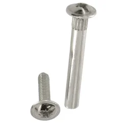 4 vis de jonction acier nickelé M4 Ø5 x L.35 mm-Diall