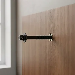 2 vis de lit et écrous acier/laiton Ø9x L.80mm^Diall Outlet