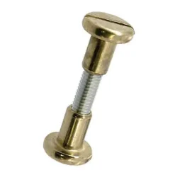 2 vis liaison laiton M6 Ø8 mm x L.14 mm x Ep.36/44 mm^Diall