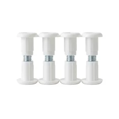 4 vis liaison plastique/acier blanc M6 Ø8 x L.15 x Ep.30 mm^Diall Online
