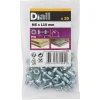 20 vis métaux acier zingué 5 x 10 mm-Diall Discount