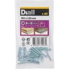20 vis métaux tête fraisée acier zingué 3 x 20 mm^Diall Best