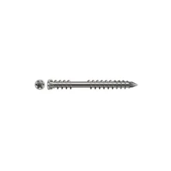 100 Vis Terrasse Bois Tête Cyl. Réduite Torx T-STAR + pointe 4CUT 5 x 60 mm - Inox A2 -^D-Work Clearance