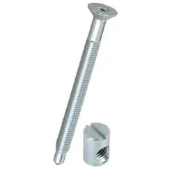 4 vis têtes fraisées et plots acier zingué Ø6 x L.70 mm-Diall New