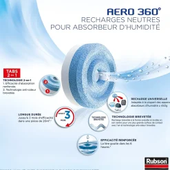 Absorbeur d'humidité AERO 360° Tab 4 recharges-Rubson Hot