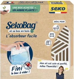 Absorbeur d'humidité avec 1 sachet absorbeur Bag pour surface de 15 m²^Seko Discount