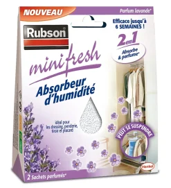 Absorbeur d'humidité Mini fresh lavande 2x50g-Rubson Sale