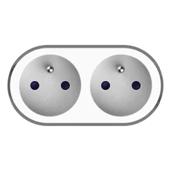 Adaptateur biplite blanche 16A-Jacobsen Hot