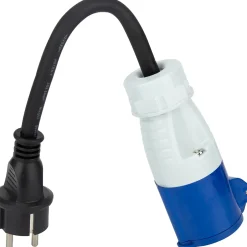 Adaptateur caravane mâle 2P+T vers femelle CEE 17 --Protec Outlet
