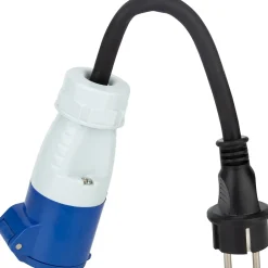 Adaptateur caravane mâle 2P+T vers femelle CEE 17 --Protec Outlet