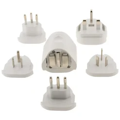 Adaptateur de voyage encastrable 2 prises --Zenitech Clearance