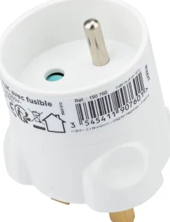 Adaptateur France - Royaume Uni Blanc --Zenitech Outlet
