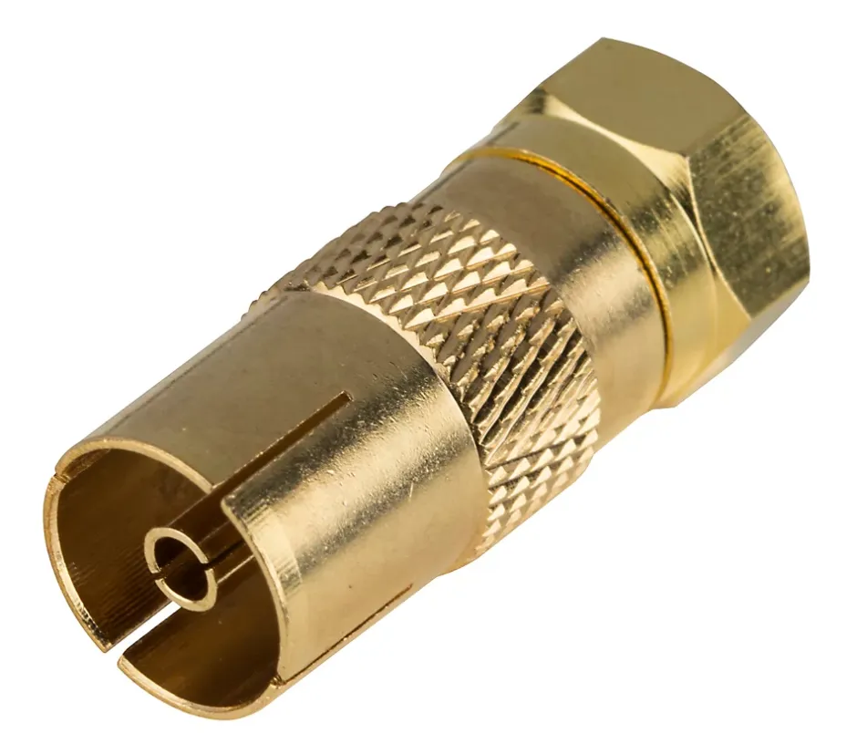 Adaptateur Mâle Type F Femelle ø9.5 mmBlyss, Or^Diall New