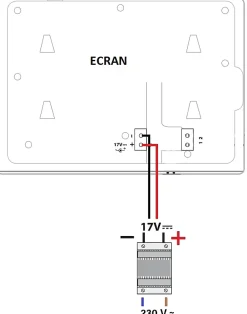Adaptateur modulaire pour visiophone compatible - Modulo - - 830461-Extel Hot