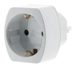 Adaptateur prise voyage Allemagne vers France - Schuko -^Zenitech Discount