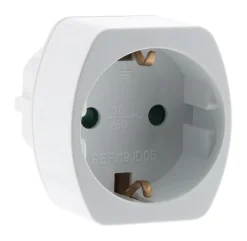 Adaptateur prise voyage Allemagne vers France - Schuko -^Zenitech Discount