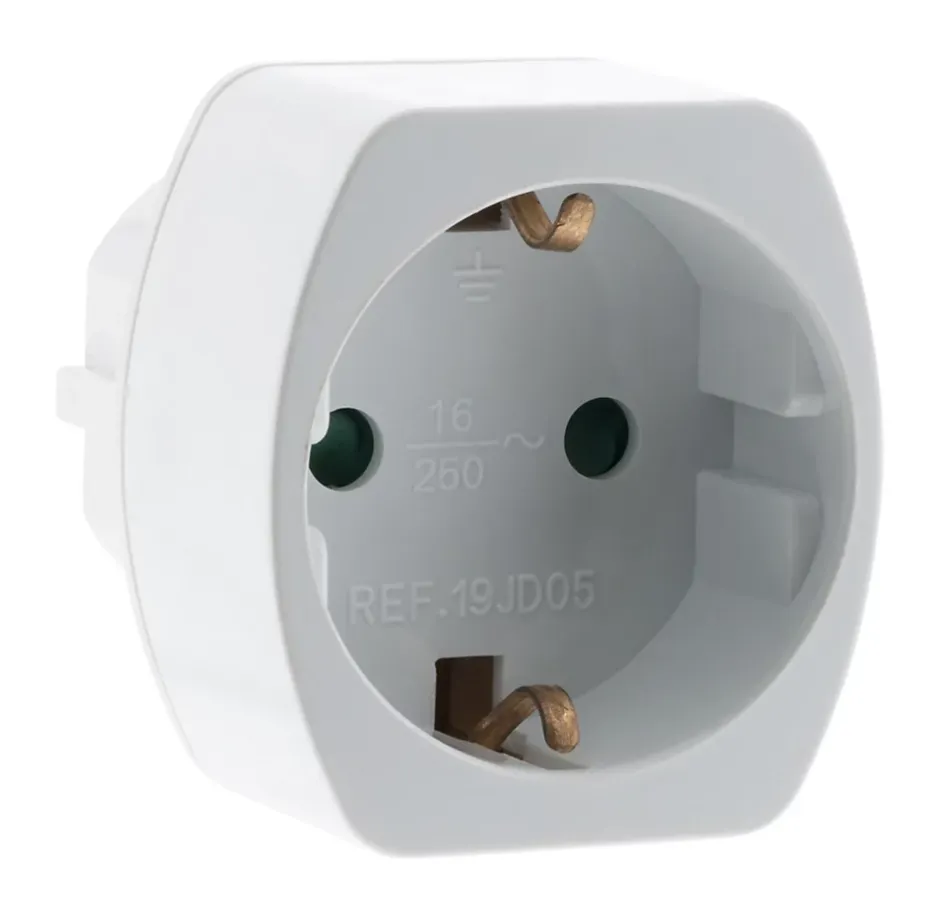 Adaptateur prise voyage Allemagne vers France - Schuko -^Zenitech Discount