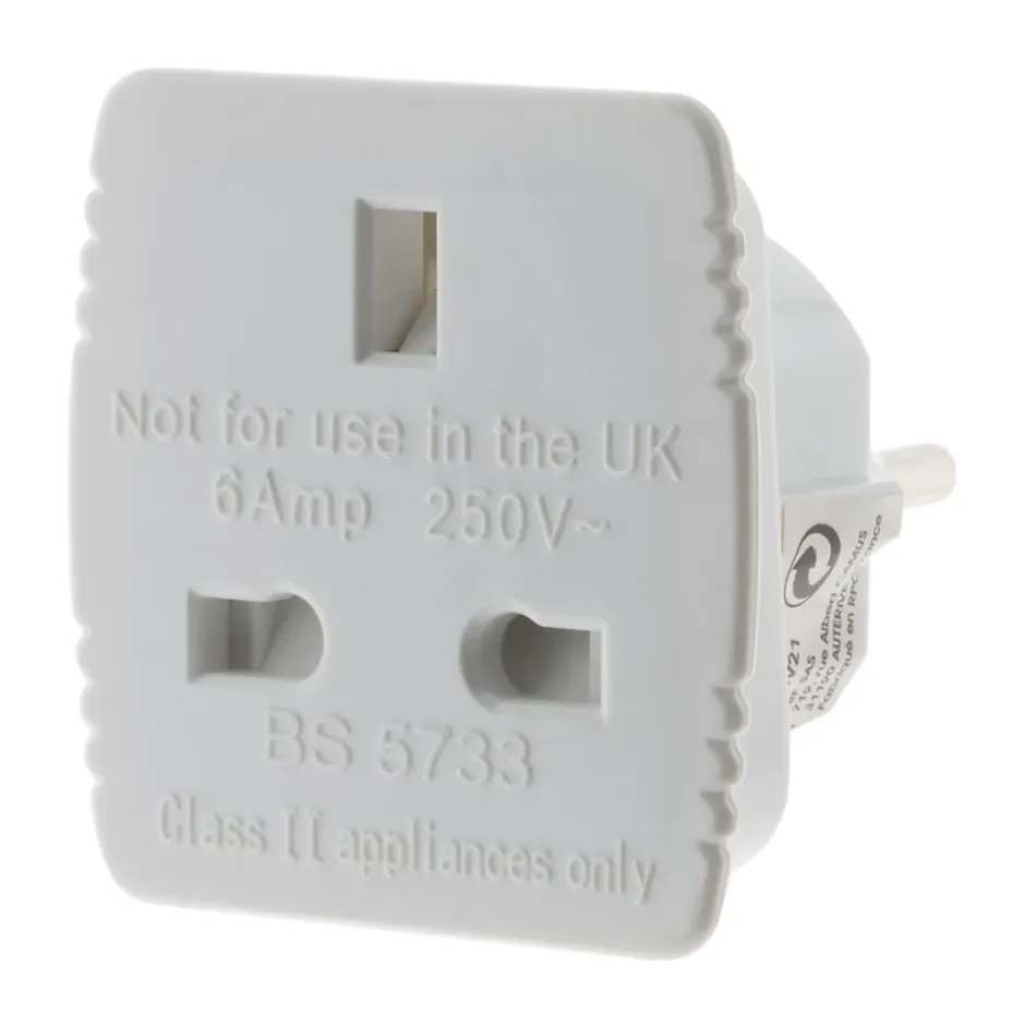 Adaptateur prise voyage France vers UK -^Zenitech Best