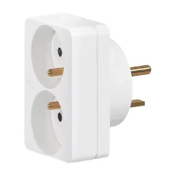 Adaptateur 2P+T 2 fiches 16 A vers socle 20 A^Legrand Online