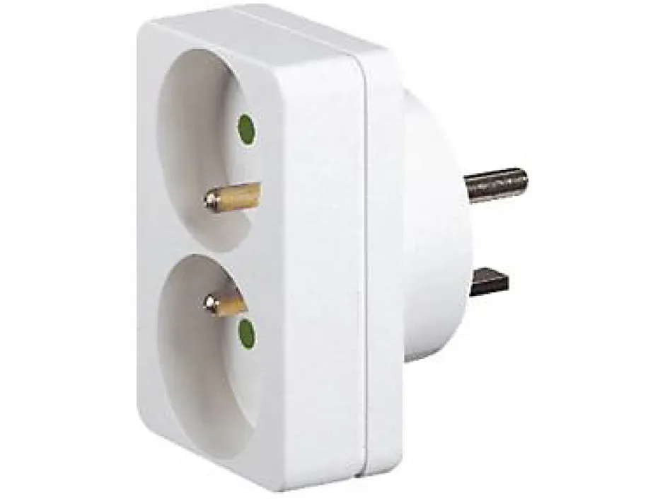 Adaptateur 2P+T 2 fiches 16 A vers socle 20 A^Legrand Online